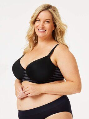 Cake Maternity - Black T-Shirt Nursing Bra + Spacer